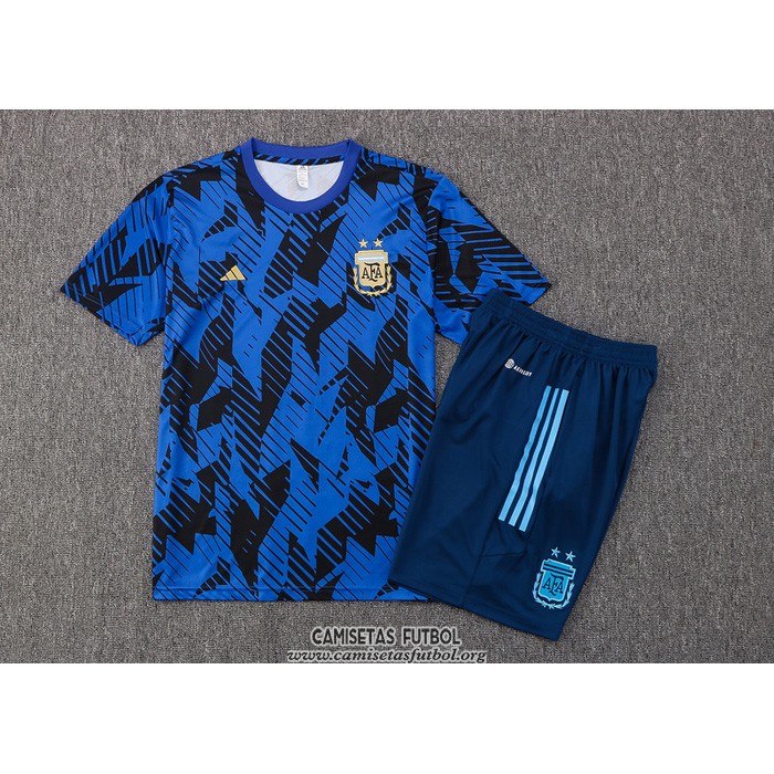 Chandal del Argentina Manga Corta 2022 Azul - Pantalon Corto